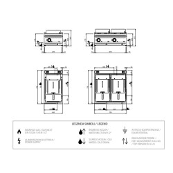 Elektriskais friteris 12+12 L FRBE77T DOMINA PRO 700