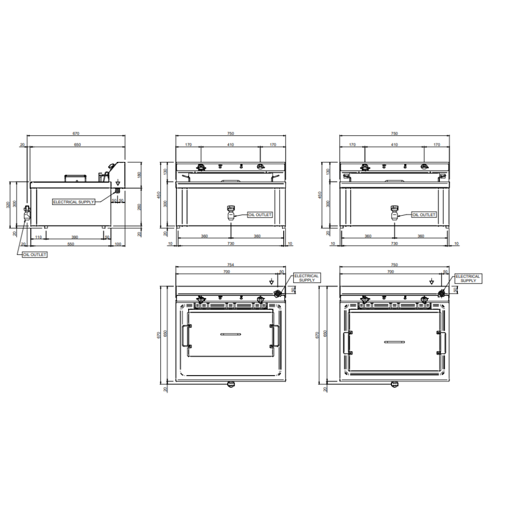 Elektriskais friteris EF20BP 18-20L