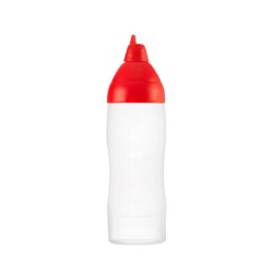 Mērču pudele-dozators sarkans 350 ml
