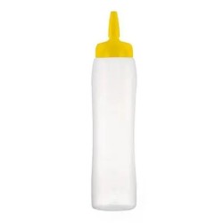 Mērču pudele-dozators dzeltena 1000 ml