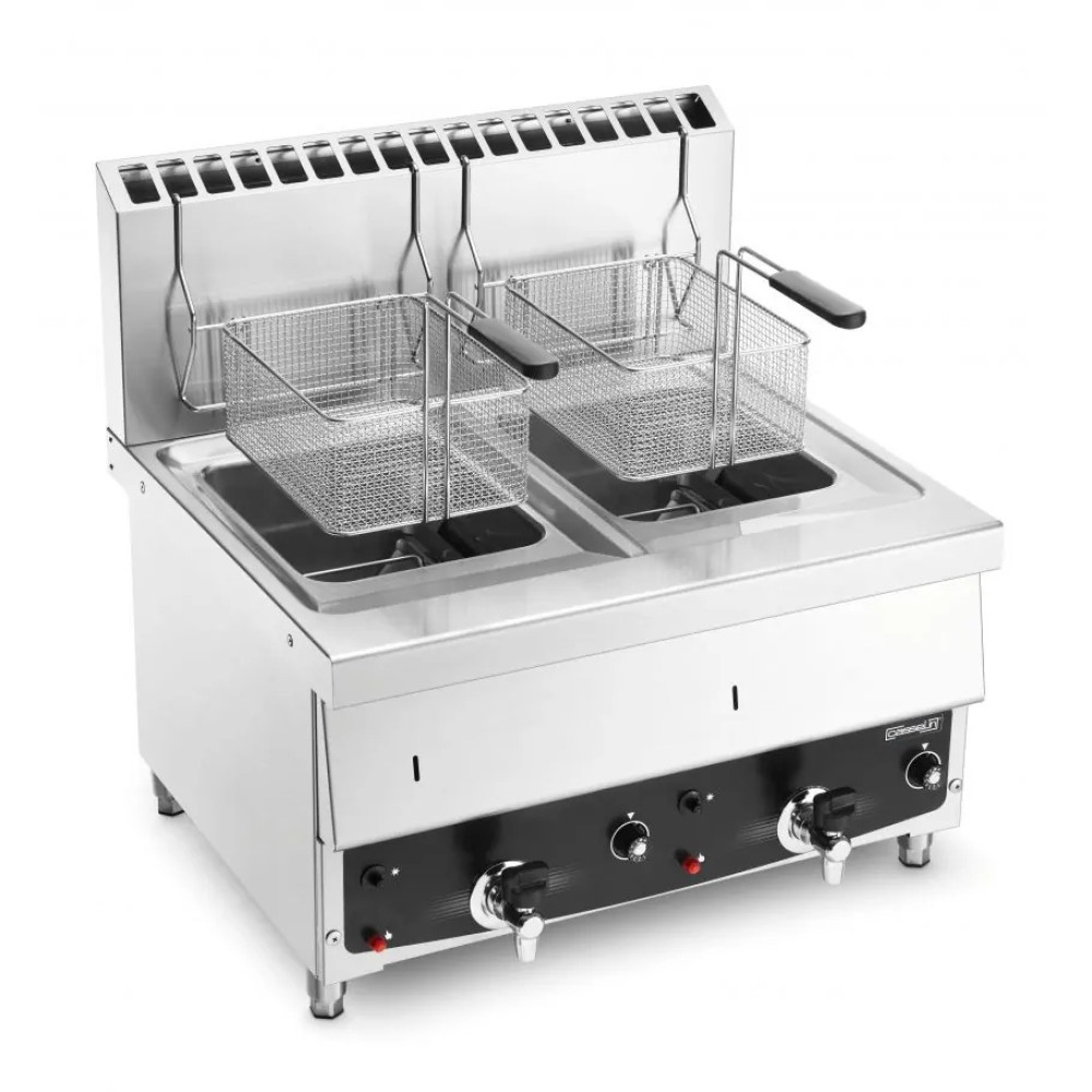 Gāzes friteris ar krānu 10+10L (CFG102)