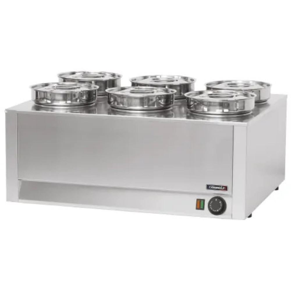 Mērču sildītājs bain-marie 6 x 4,5L (CBMS6)