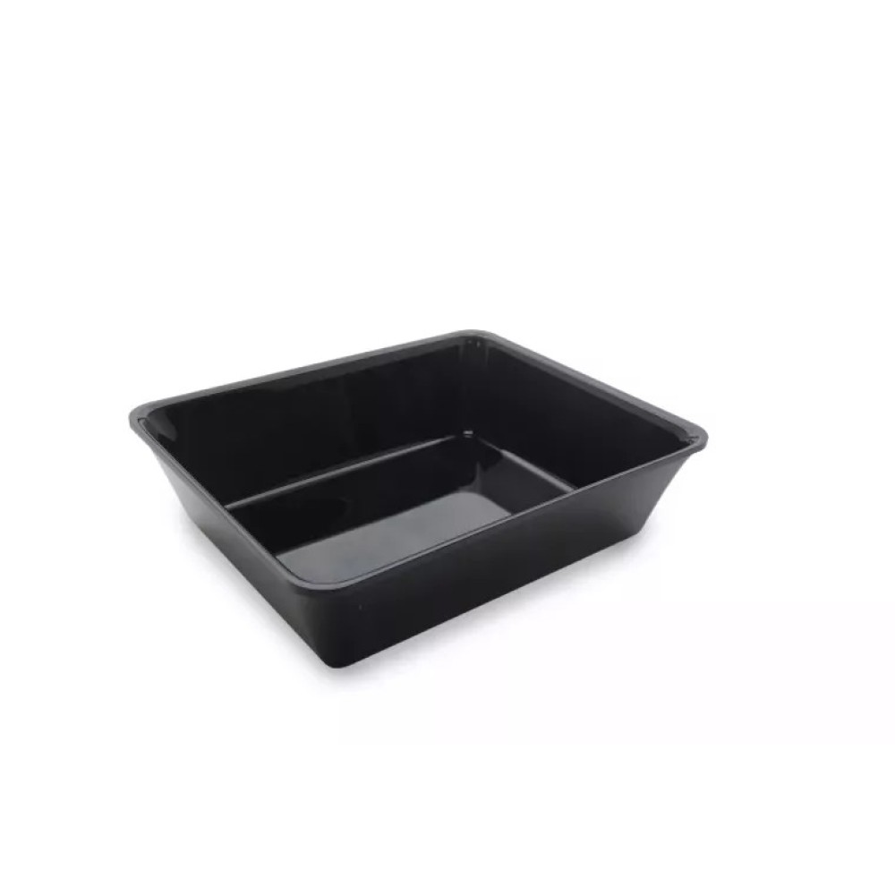 Polimetilmetakrilāta GN 1/2 80 Plexi trauks Melns (A00003414)