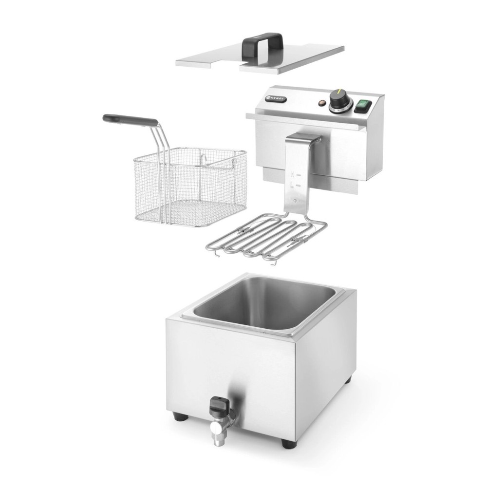 Manuālais friteris Profi Line ar izteces krānu, 8 l (209202)