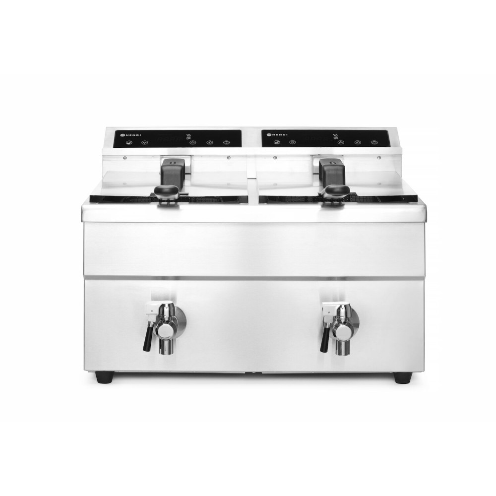 Friteris indukcijas ar izteces krānu - 2 x 8 l (215029)