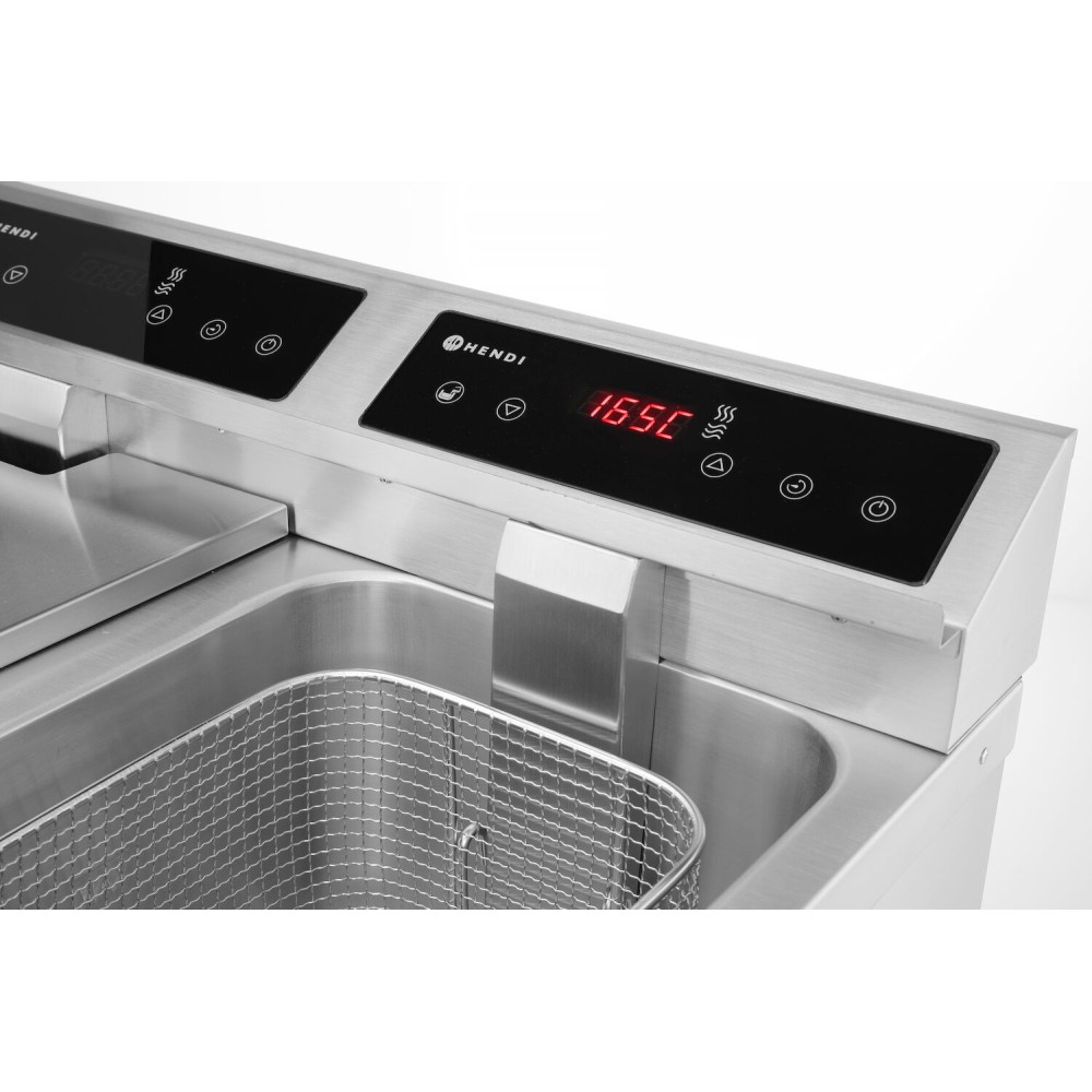 Friteris indukcijas ar izteces krānu - 2 x 8 l (215029)