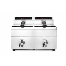 Friteris indukcijas ar izteces krānu - 2 x 8 l
