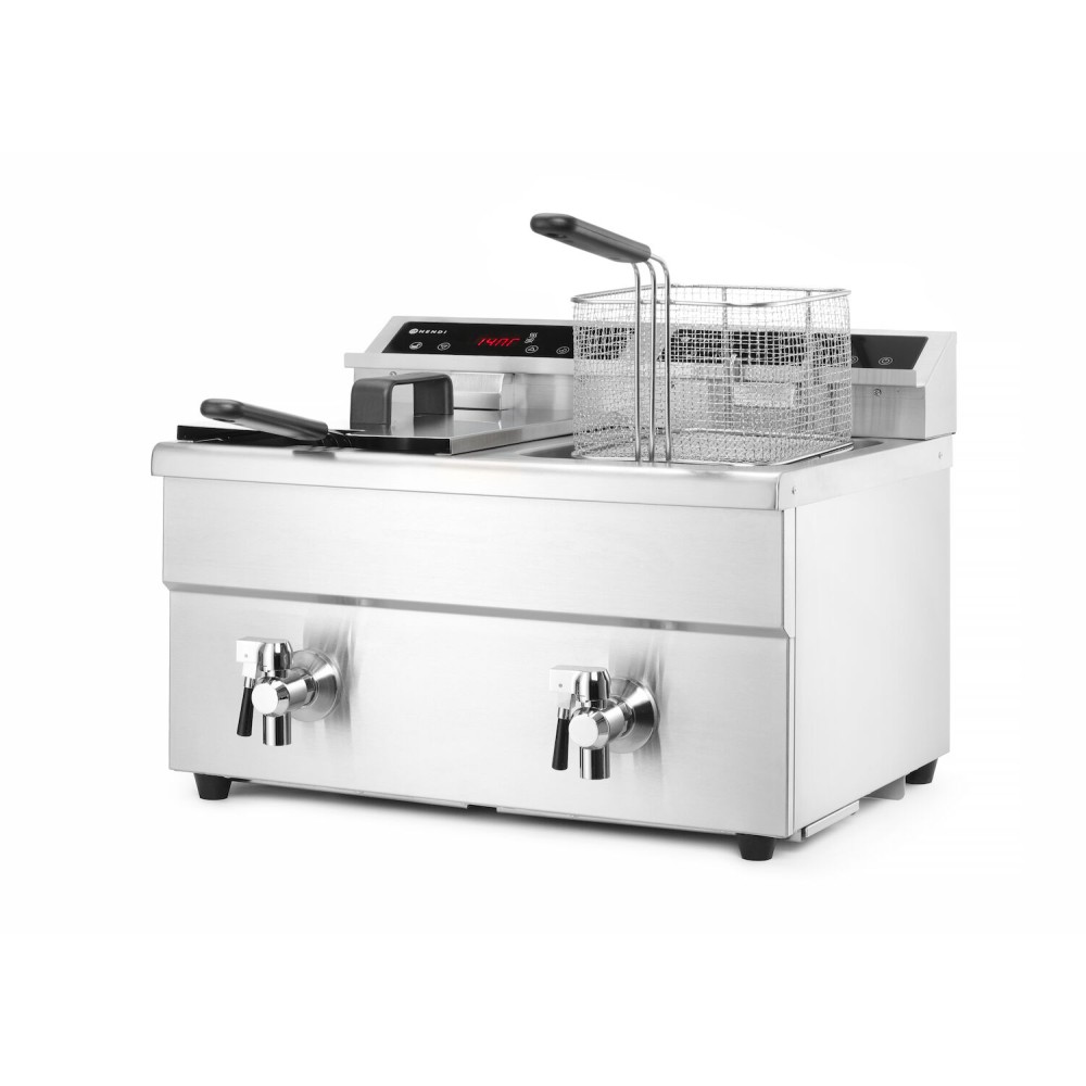Friteris indukcijas ar izteces krānu - 2 x 8 l (215029)