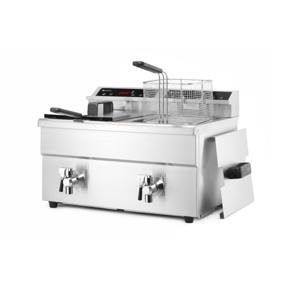 Friteris indukcijas ar izteces krānu - 2 x 8 l (215029)