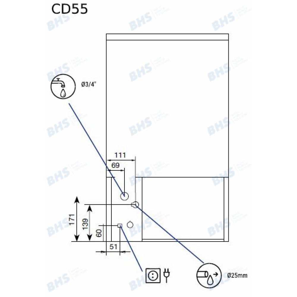 Ledus ģenerators CD95 A/W, 88-94kg/24h (50210U)