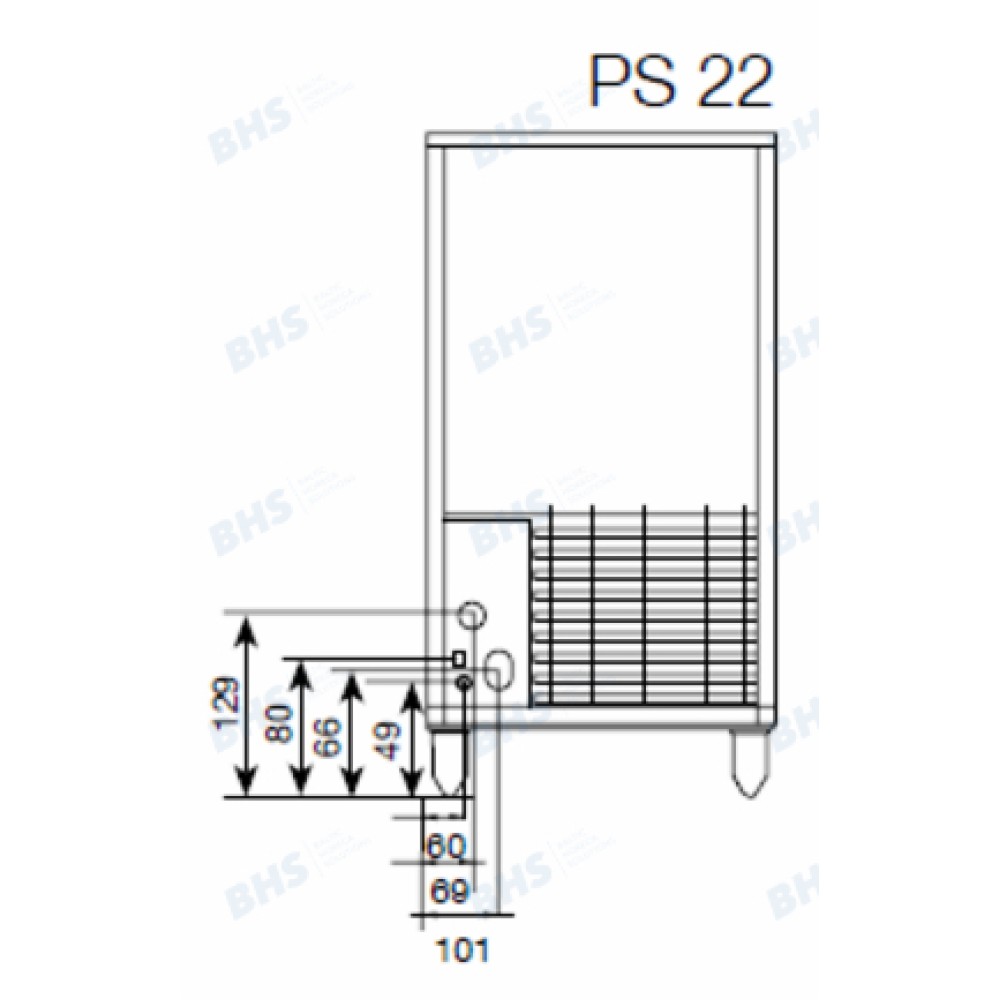 Ledus ģenerators PS122 A/W, 119-122kg/24h (51310U)