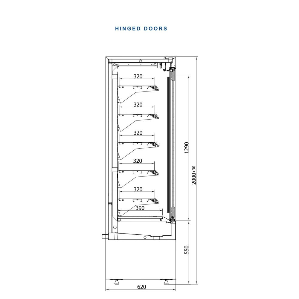 Vitrīna MINI VARNA 160 DUZ (R-1-MVR-160/60-DUZ)