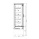 Vitrīna MINI VARNA 250 DP (R-1-MVR-250/60-DP)