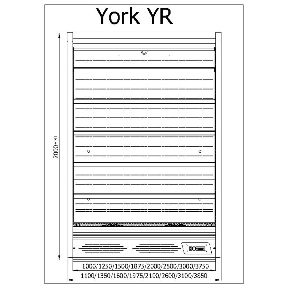 Vitrīna YORK 100/110 (R-1-YR-100/110)