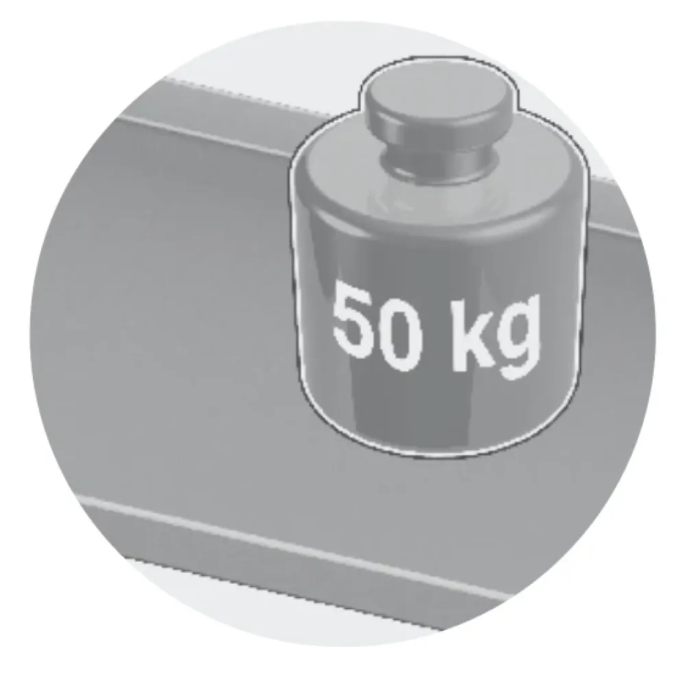 Iekārtu plaukts 500-4 ar vienu plauktu (LSI1-50/40/33)