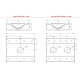 Ventilācijas tvaika nosūcējs sala ar filtriem HNCD 2000 (HNCD-200-160-48)