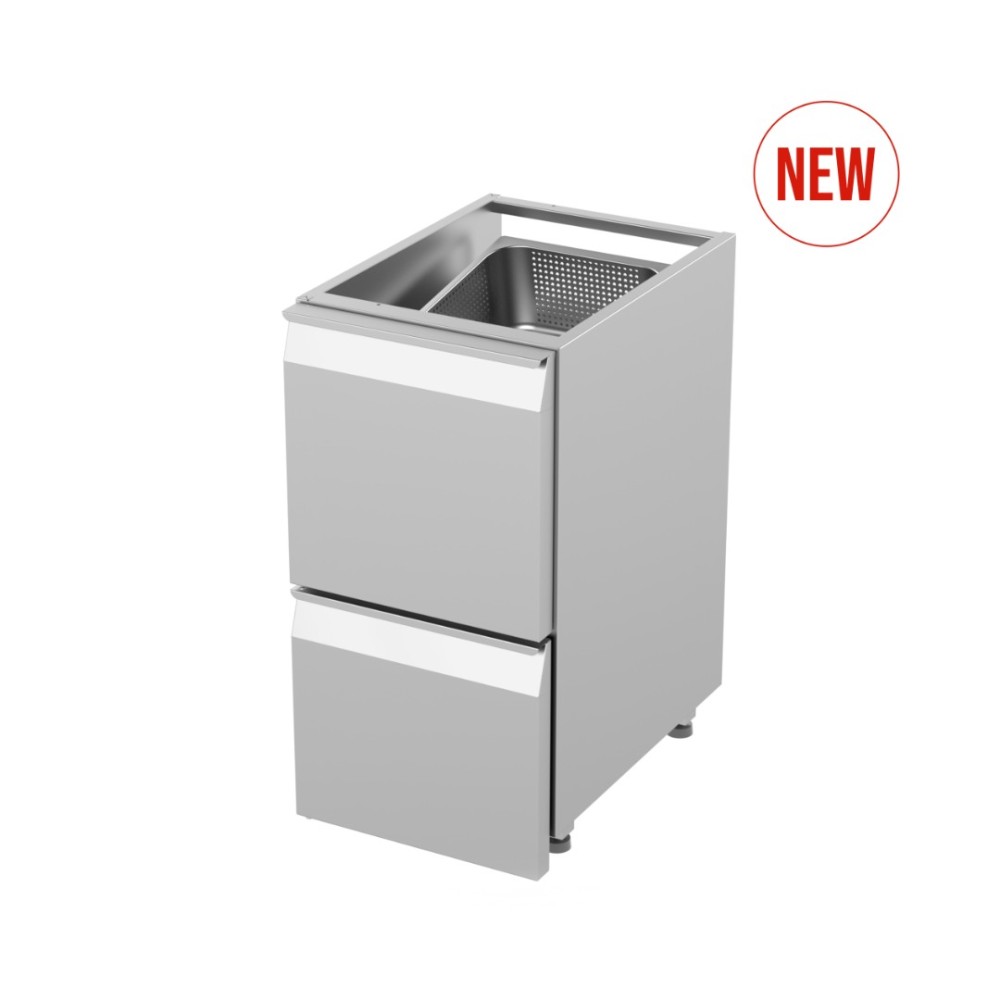 Modulis ar vienu neitrālu atvilktni un vienu atvilktni ledus uzglabāšanai (BHS-Z-DRAWER FOR ICE STORAGE-43/67/86 )