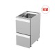 Modulis ar vienu neitrālu atvilktni un vienu atvilktni ledus uzglabāšanai (BHS-Z-DRAWER FOR ICE STORAGE-43/67/86 )