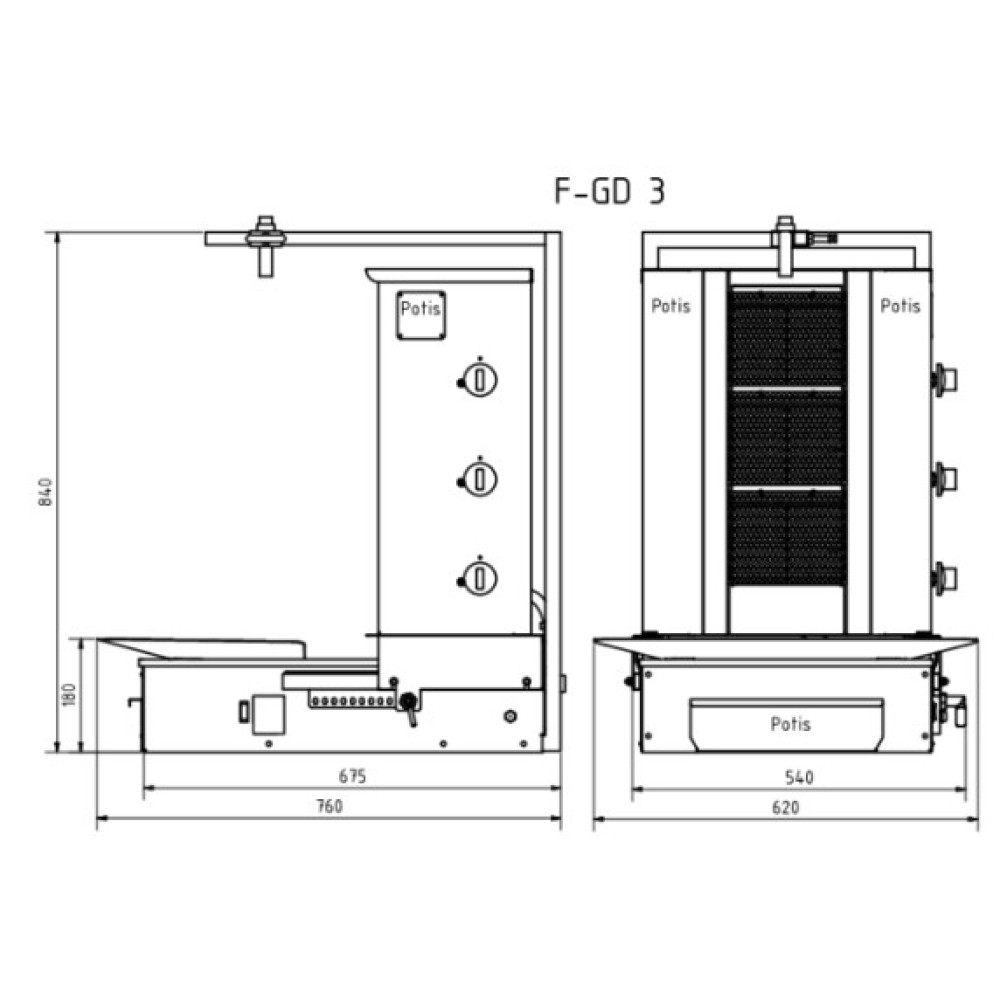 Gāzes giross F GD3/S 40kg (PG7302/ PG7303)