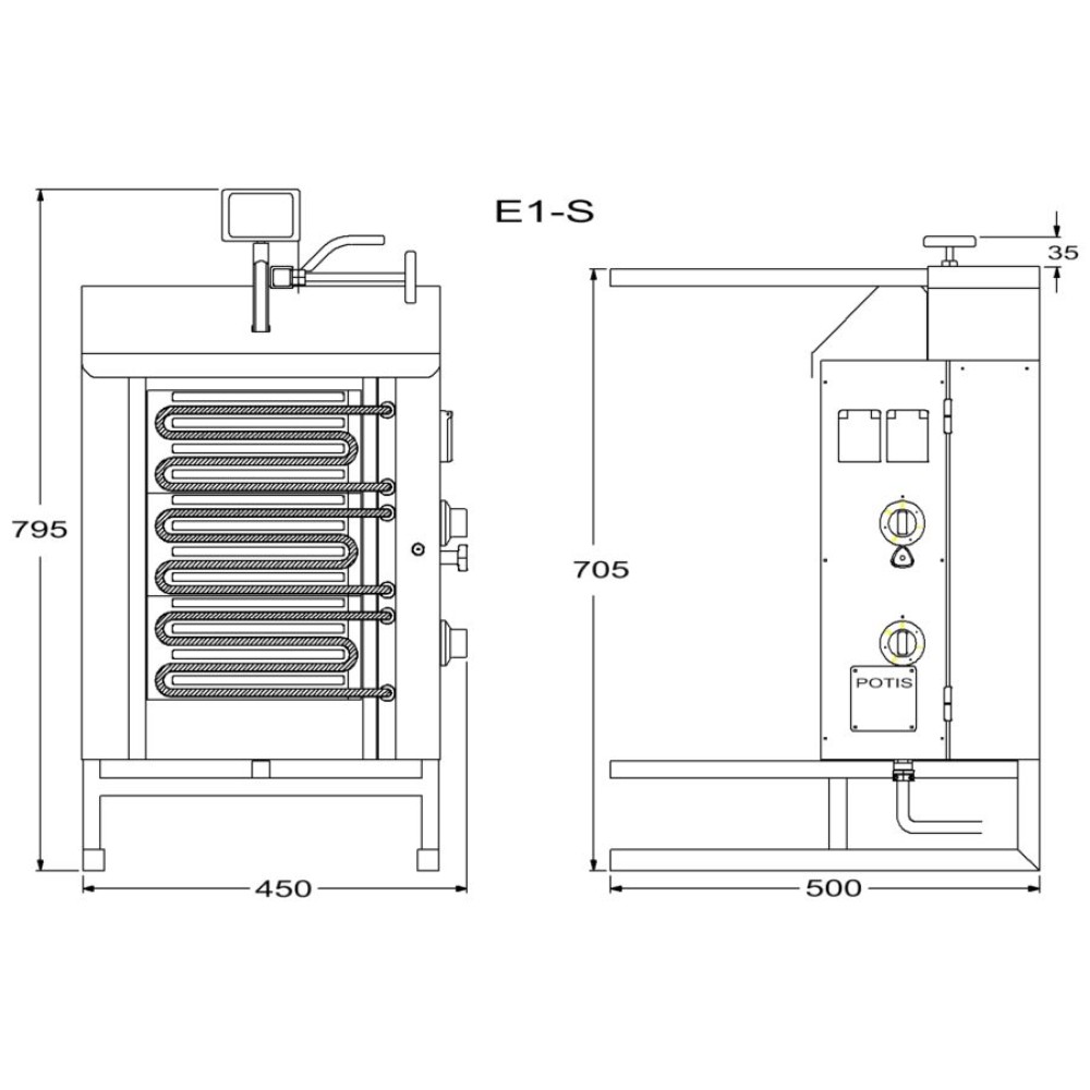 Elektriskais giross E1-S 15kg (PG3151)