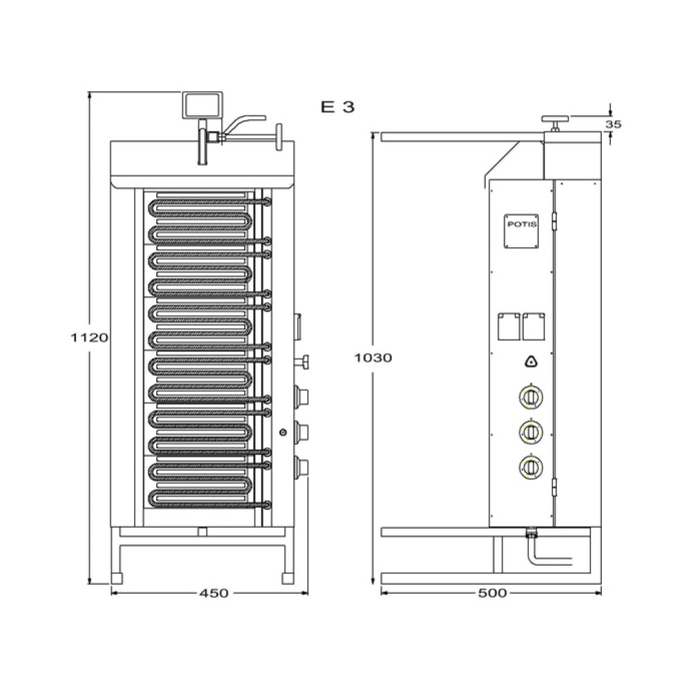 Elektriskais giross E-3 50kg (777535)