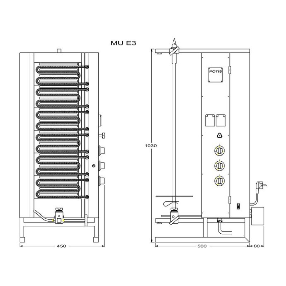 Elektriskais giross MU E3-S 50kg (PG6351)