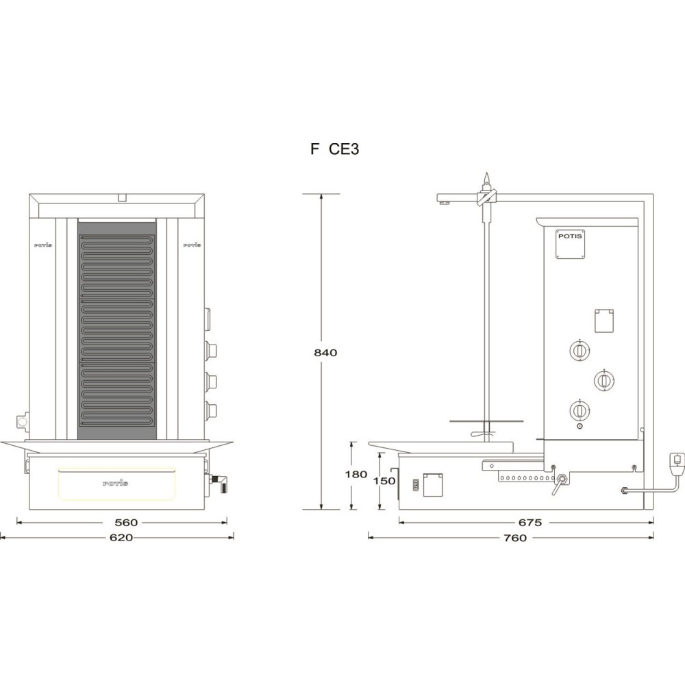 Elektriskais giross F CE3 40kg (PG8551)