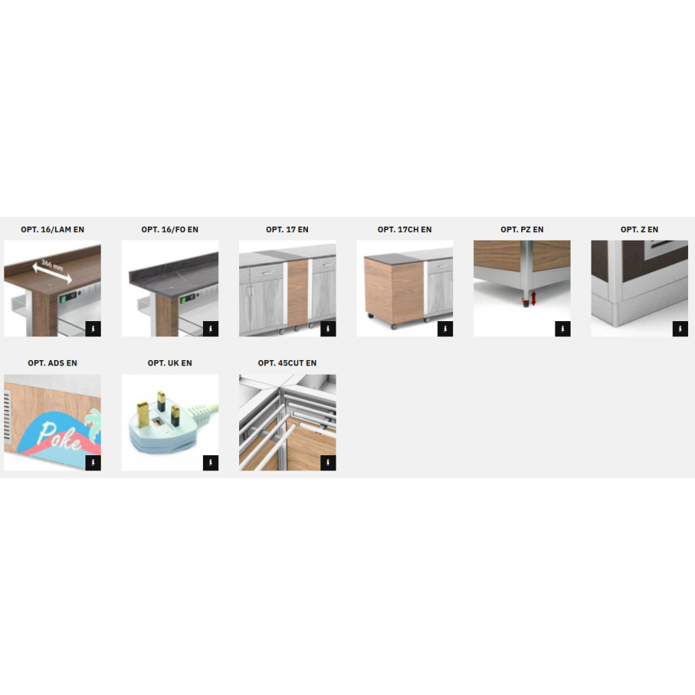 AUKSTĀ BUFETE  AR VENTILATORU ATHENA 3 RV/M (01000ATH3MRV)