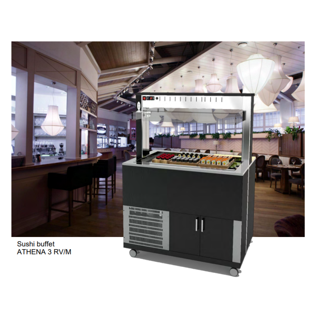 AUKSTĀ BUFETE  AR VENTILATORU ATHENA 3 RV/M (01000ATH3MRV)