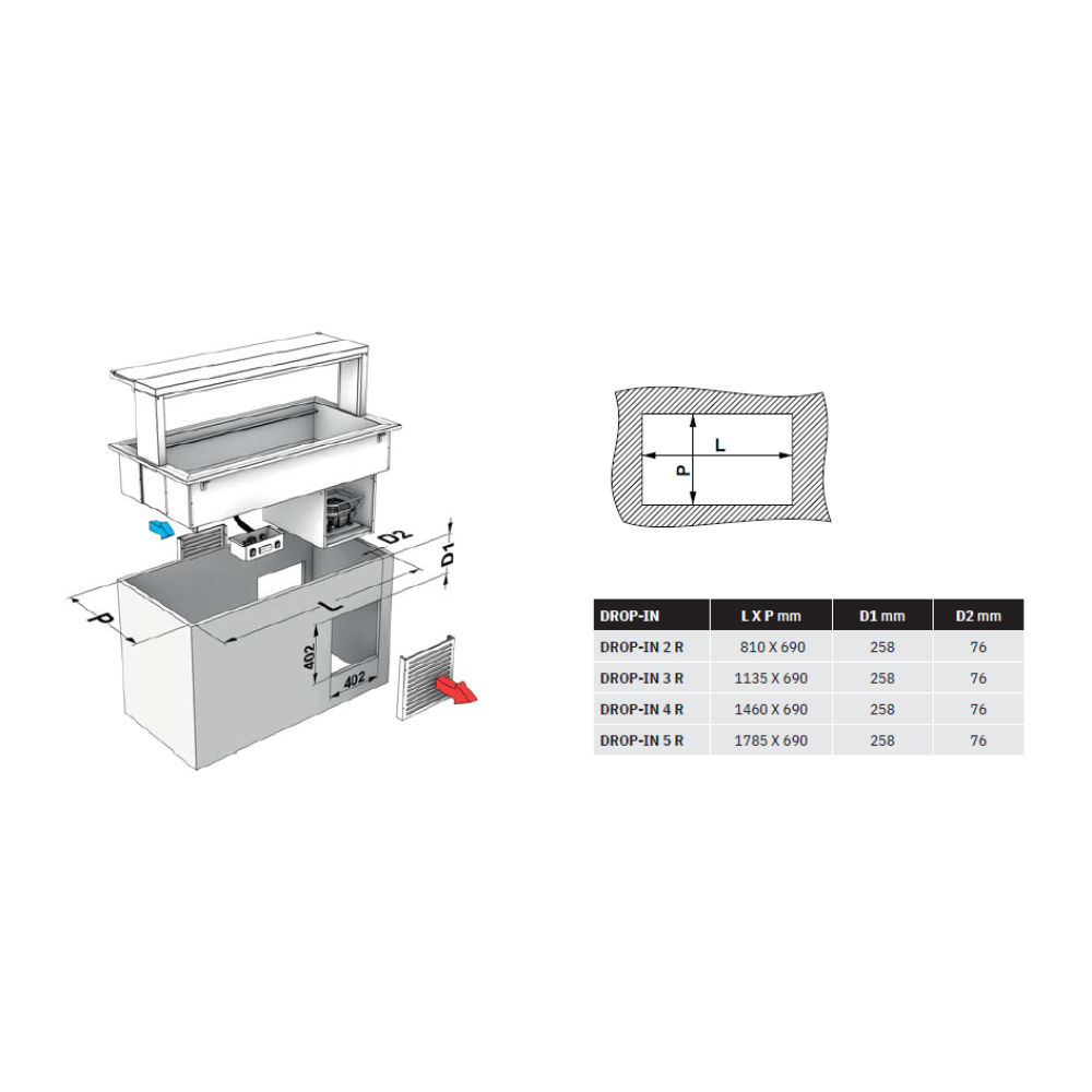 AUKSTAIS MARMĪTS DROP-IN-4R (006INDROP4R)