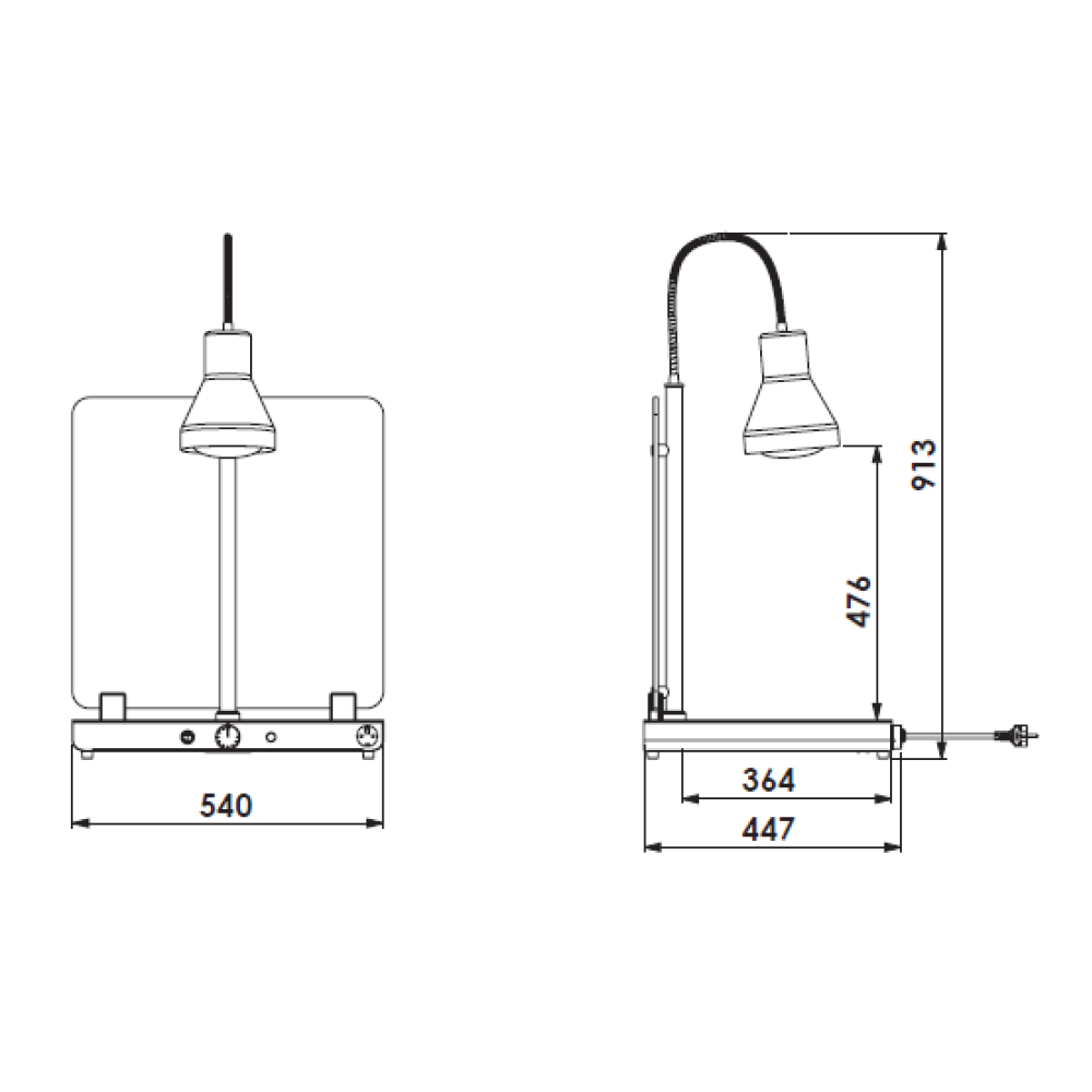 SILDVIRSMA AR ELASTĪGU INFRASARKANO LAMPU HELIOS 1/1 FLEX P2 (034CRHEL1/1FLP2)