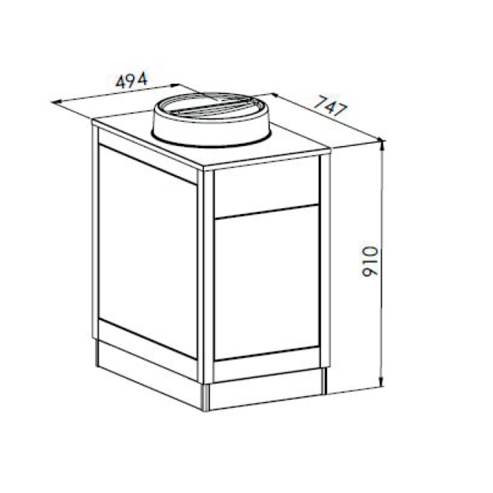 APSILDĀMS ŠĶĪVJU DISPENSERS OMNIA PLC 18 (01900OMPLC18)