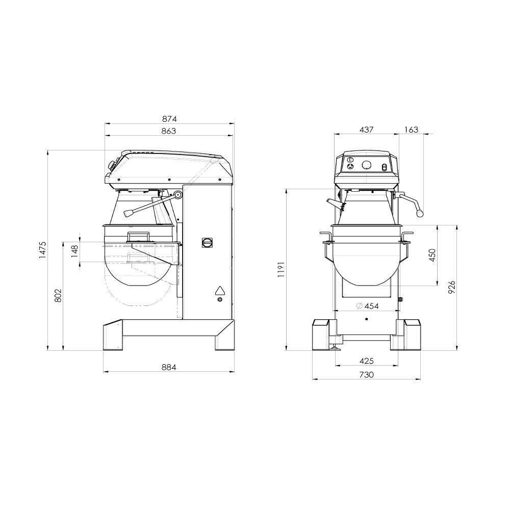 Mikseris planetārais BULL B60P