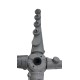 Rotating assy complete 61P, grey (3243486)
