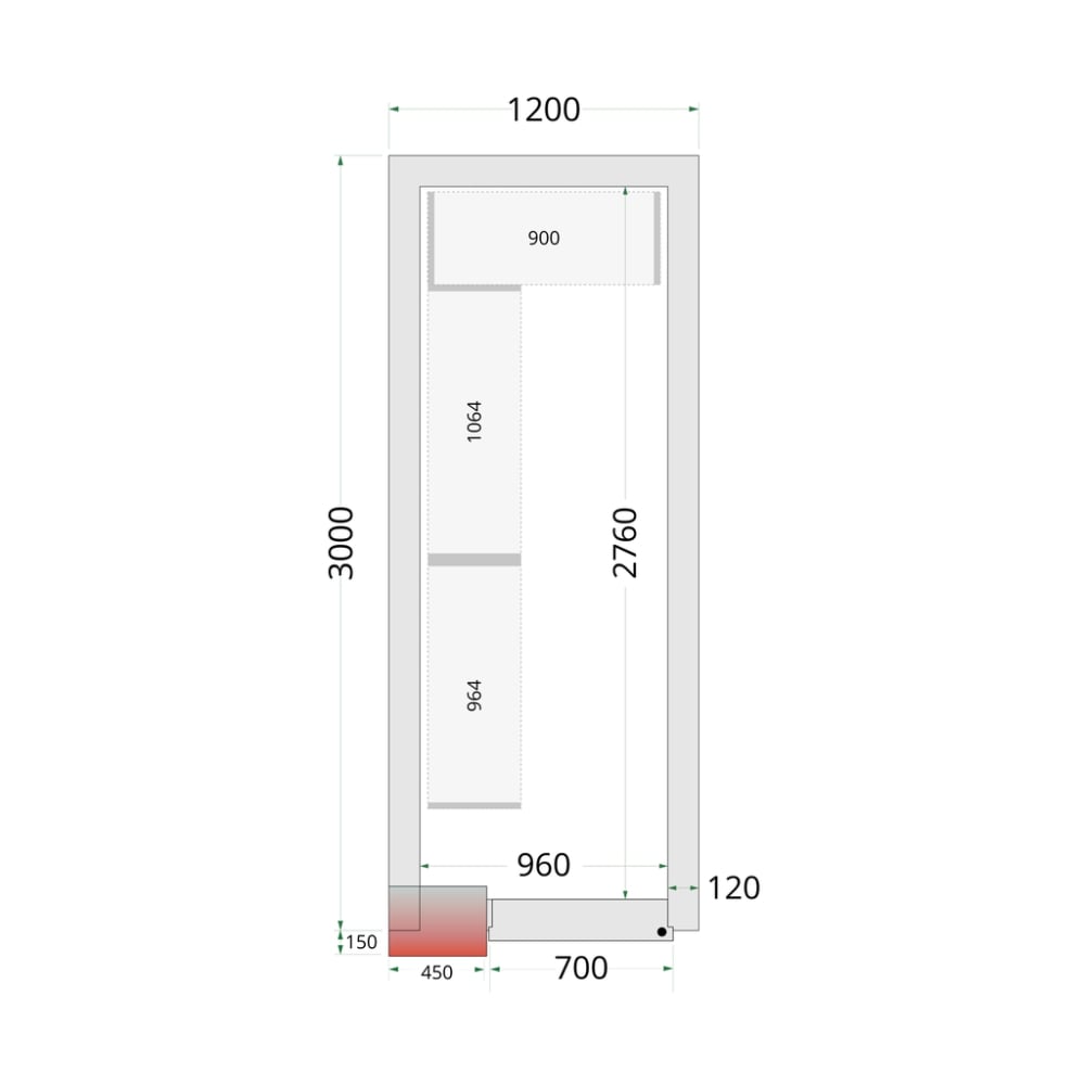 Plauktu sistēmas komplekts CRNF1230 kamerai (46223)