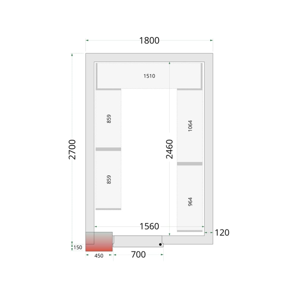 Plauktu sistēmas komplekts CRNF1827 kamerai (46228)