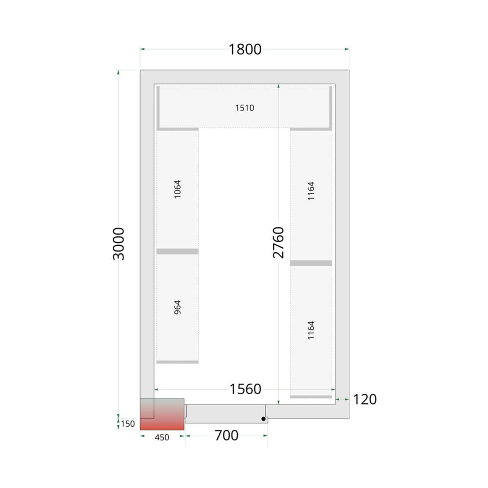 Plauktu sistēmas komplekts CRNF1830 kamerai (46229)
