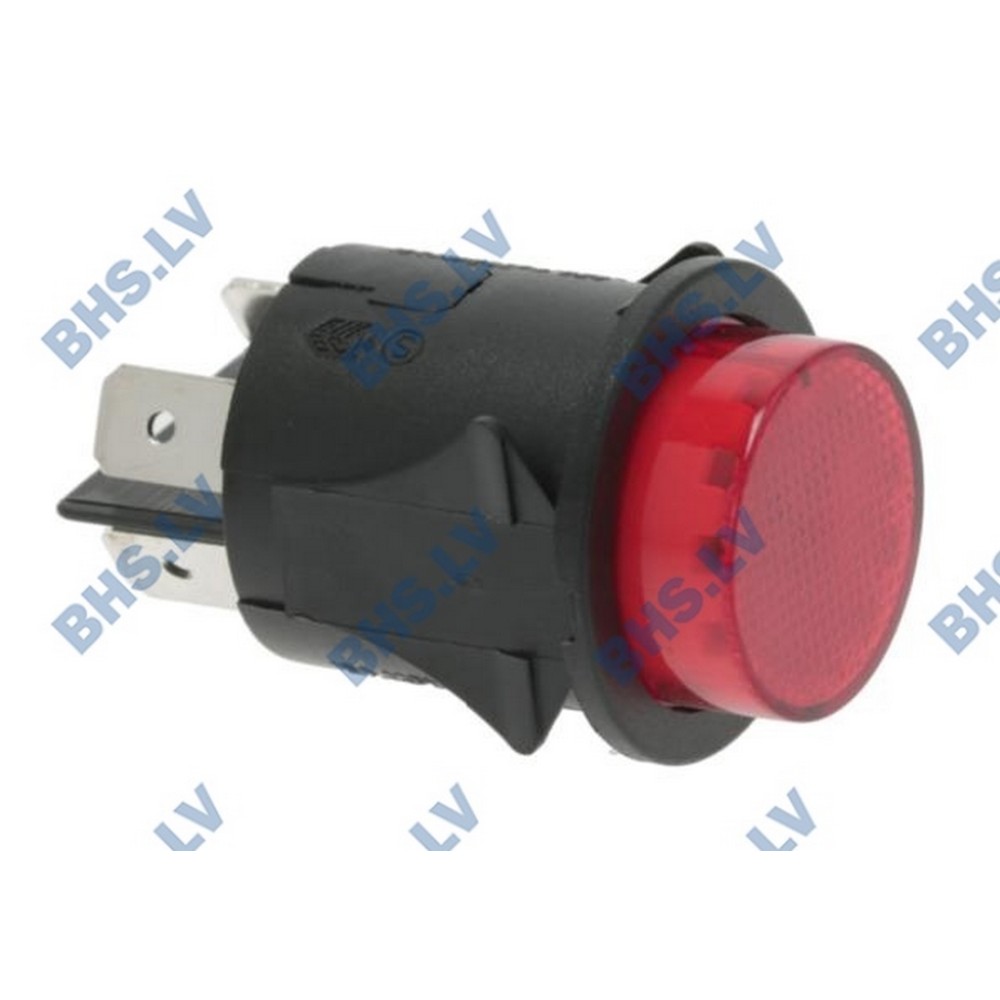 RED BIPOLAR SWITCH 16A 250V (L3319948)