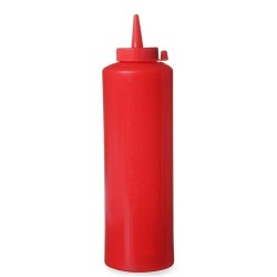 Mērču pudele-dozators 700 ml sarkans