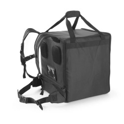 Izolēta pārtikas piegādes mugursoma, melns 72,2L