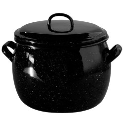 Emaljēts katls ar vāku 24 cm