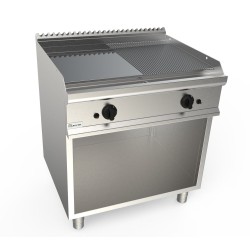 Gāzes gluda-rievota grilvirsma ar neitrālo skapi LADY 700 L7/KTG2BAMC