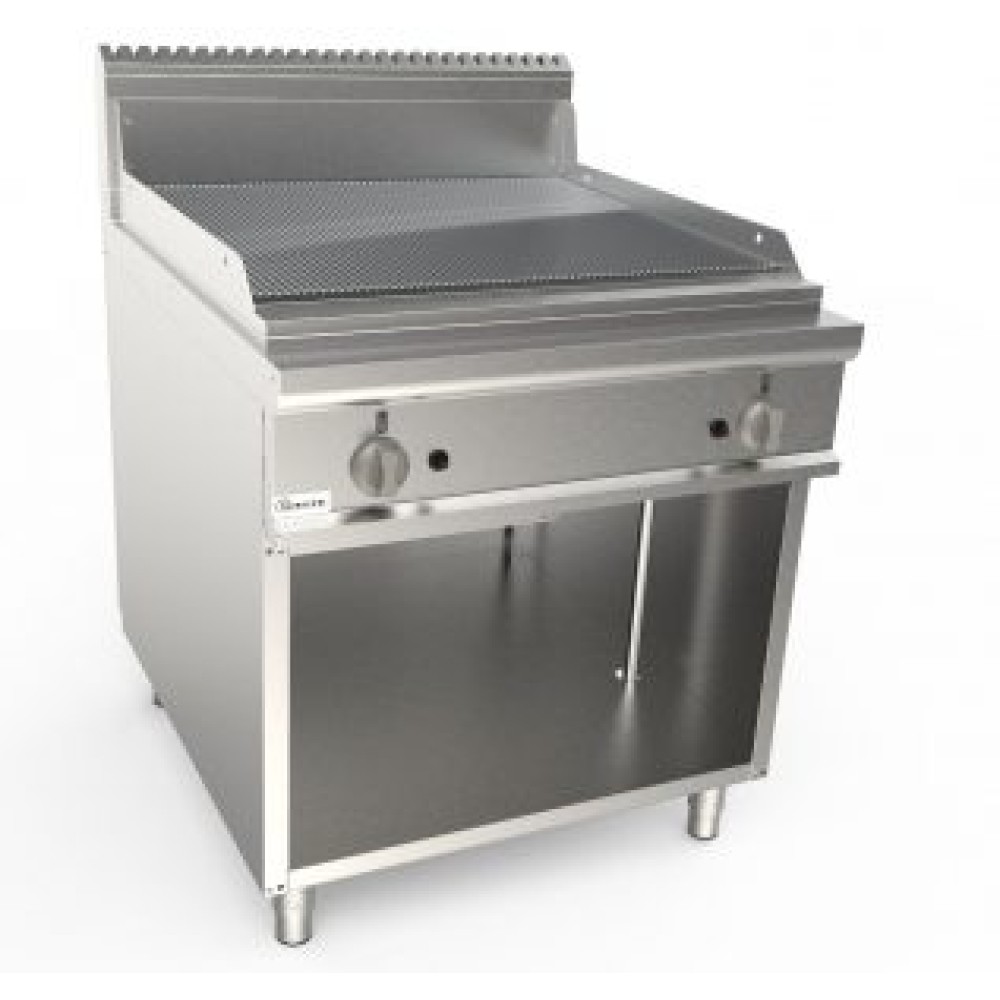 Gāzes rievota grilvirsma ar neitrālo skapi LADYQ 900 LQ/FTG4BARC