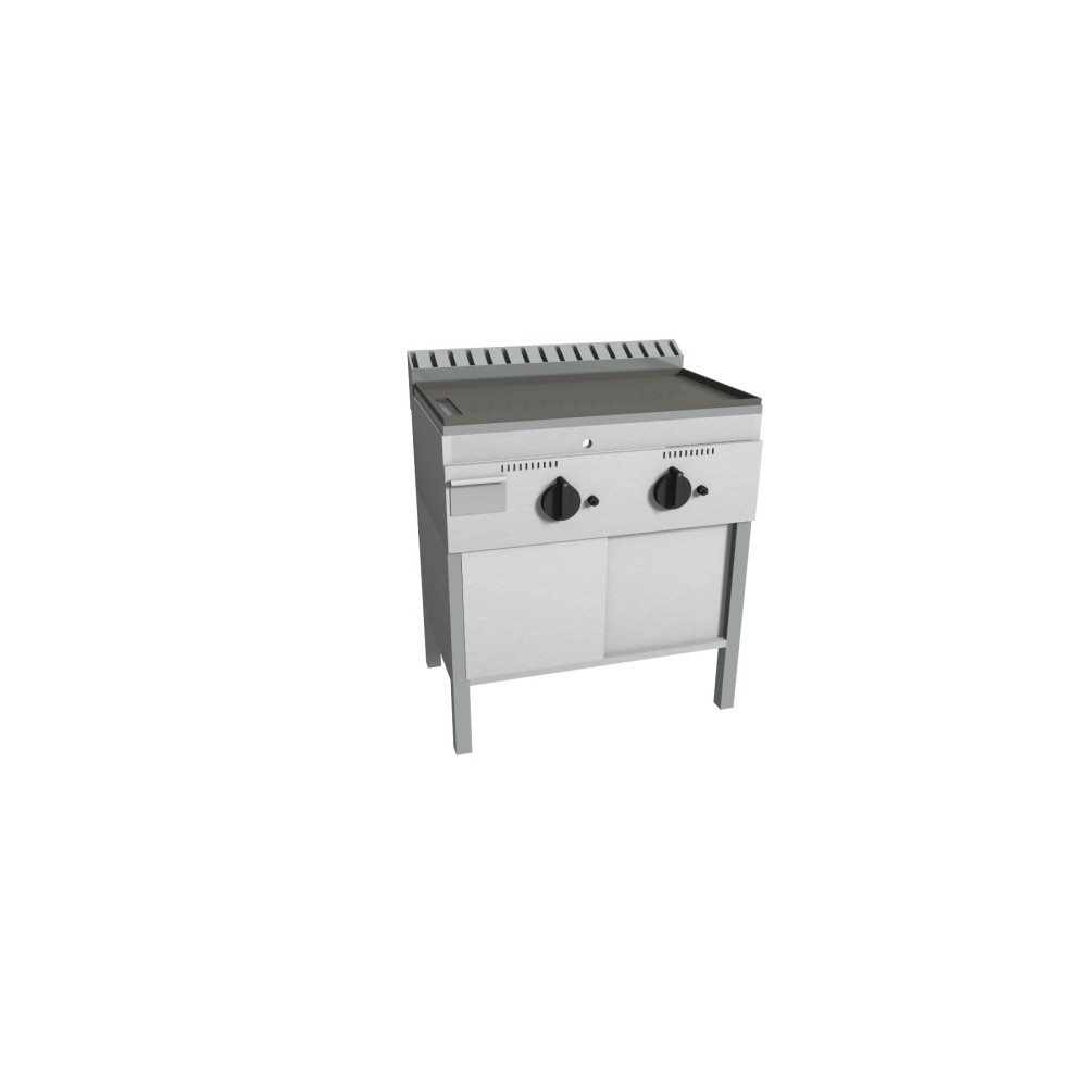 Gāzes gluda grilvirsma ar bīdamām durvīm FRY-TOP FTSPS/1G1PK.BC