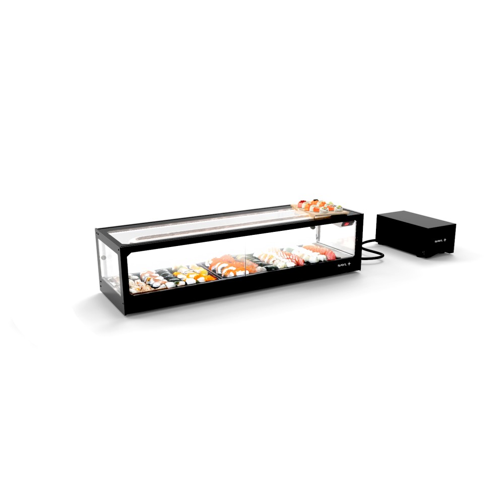 Aukstā vitrīna ar dzesēšanas bloku LOGIC SUSHI VTLG6SGRP (BHS-VTLG6SGRP)
