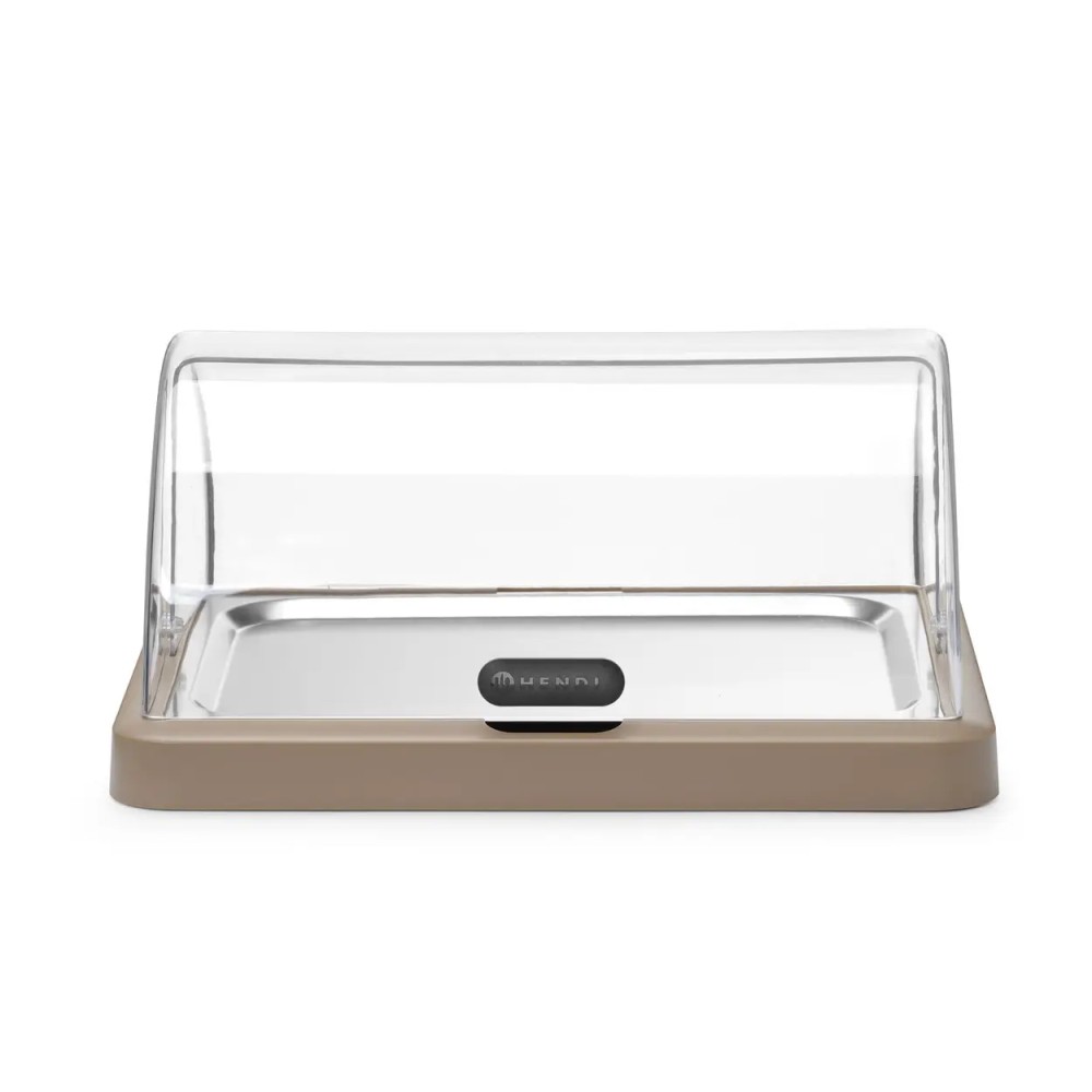 Aukstais displejs marmīts ar roll-top vāku 460x355x(H)220mm, bēšs (871942)