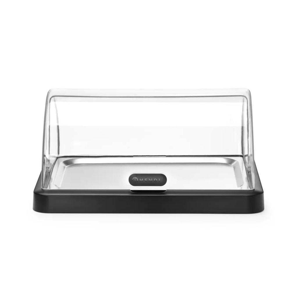 Aukstais displejs marmīts ar roll-top vāku 460x355x(H)220mm, melns (871805)