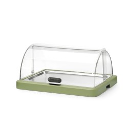 Aukstais displejs marmīts ar roll-top vāku 460x355x(H)220mm, zaļš