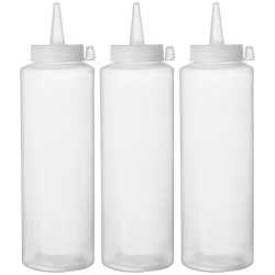 Mērču pudeles-dozatori 700 ml, caurspīdīgi - 3 gab