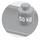 Sienas plauktu sistēma 500-5 ar diviem plauktiem (LSX2-50/50/60)